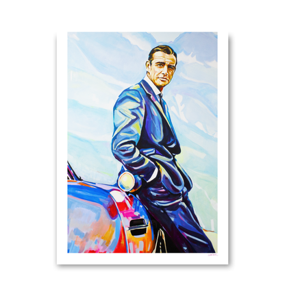 Sean Connery & Aston Martin by Juliet Stockton
