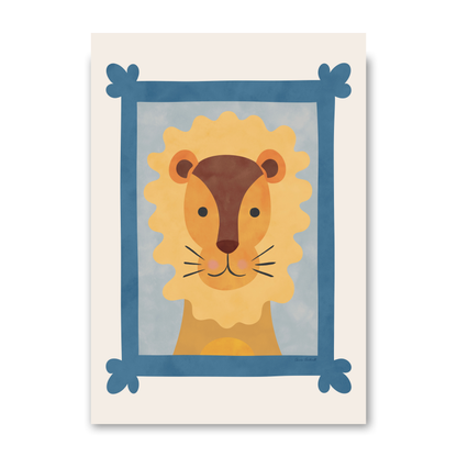 Animal Portraits Lion by Carrie Cantwell