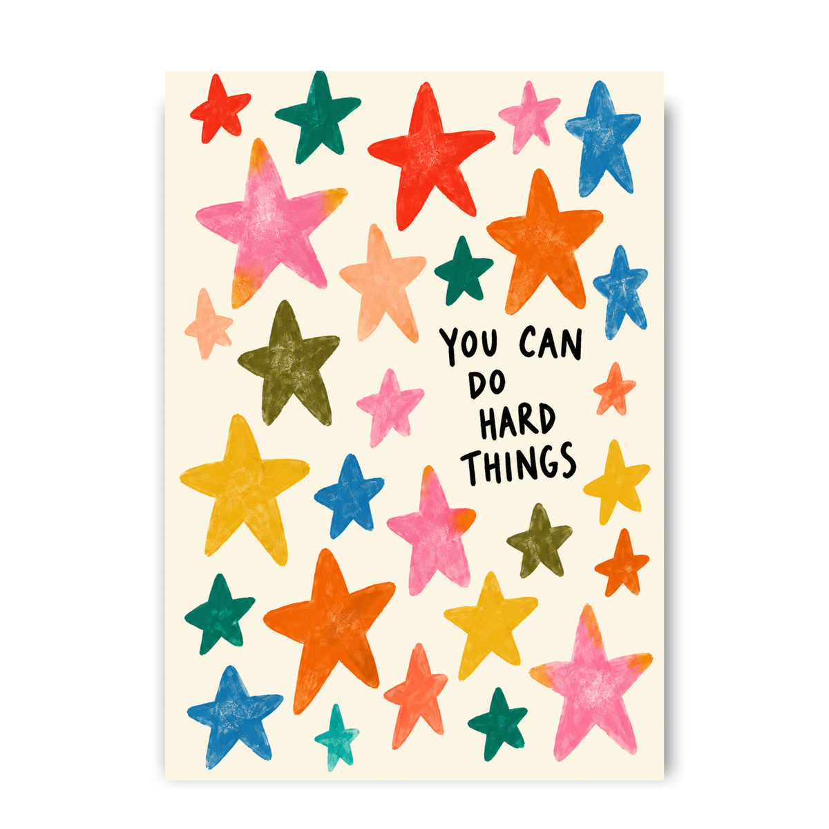You can do hard things by Print Studio By Anya