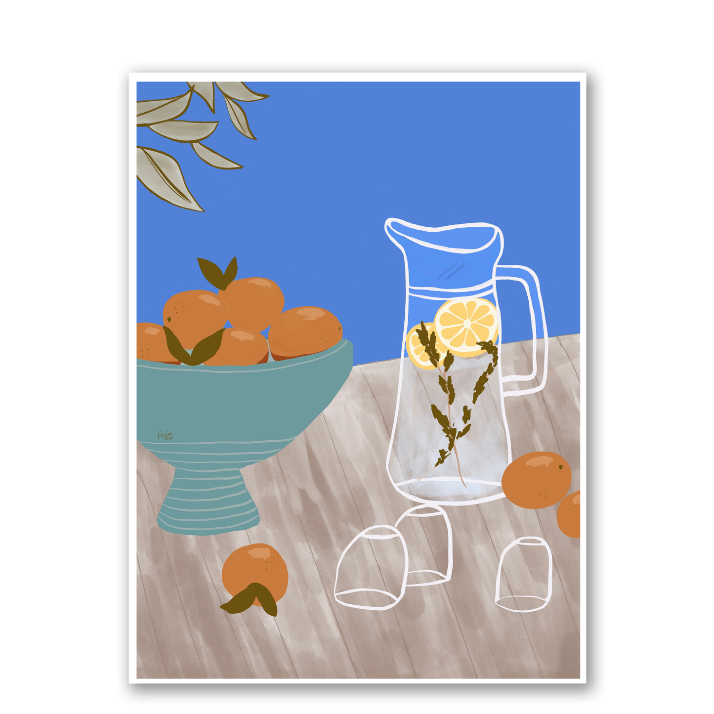 A Bowl Of Oranges by Alix Campbell Art