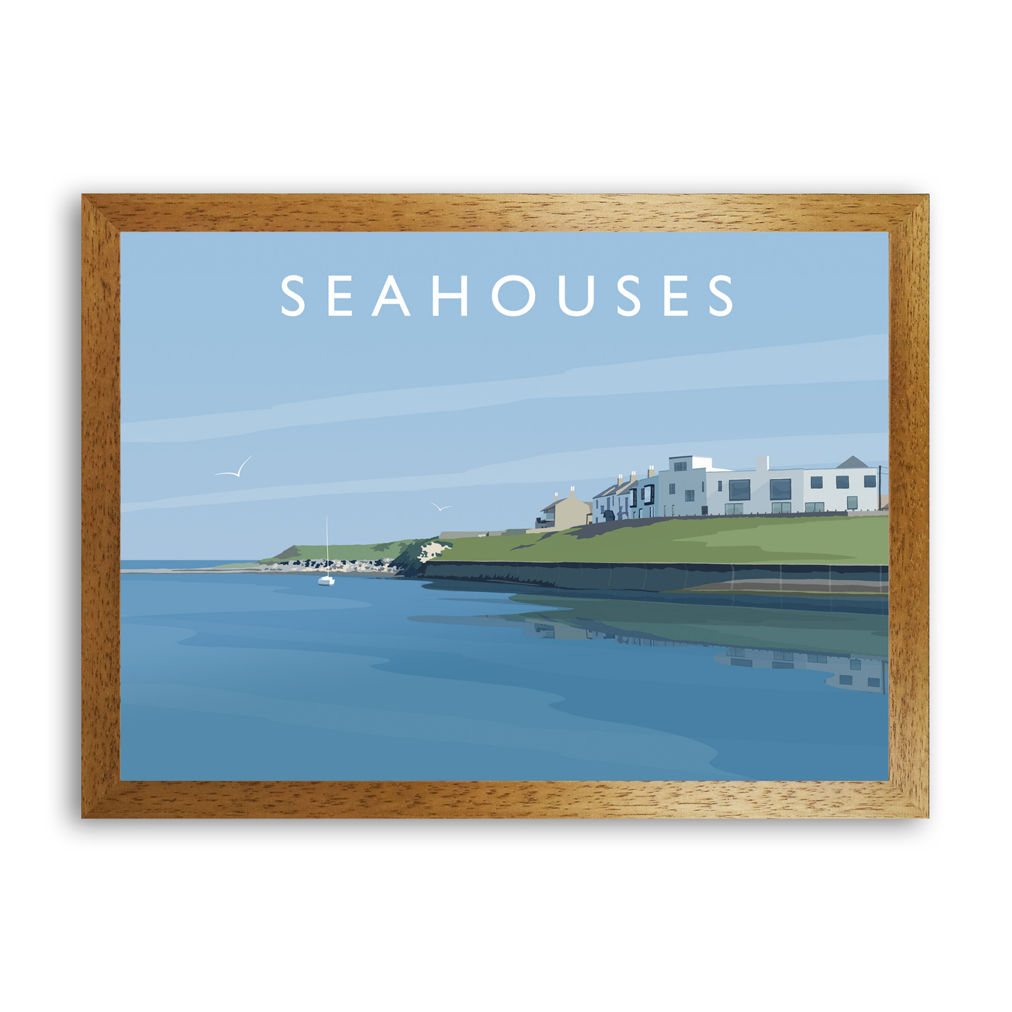 Seahouses Art Print by Richard O'Neill