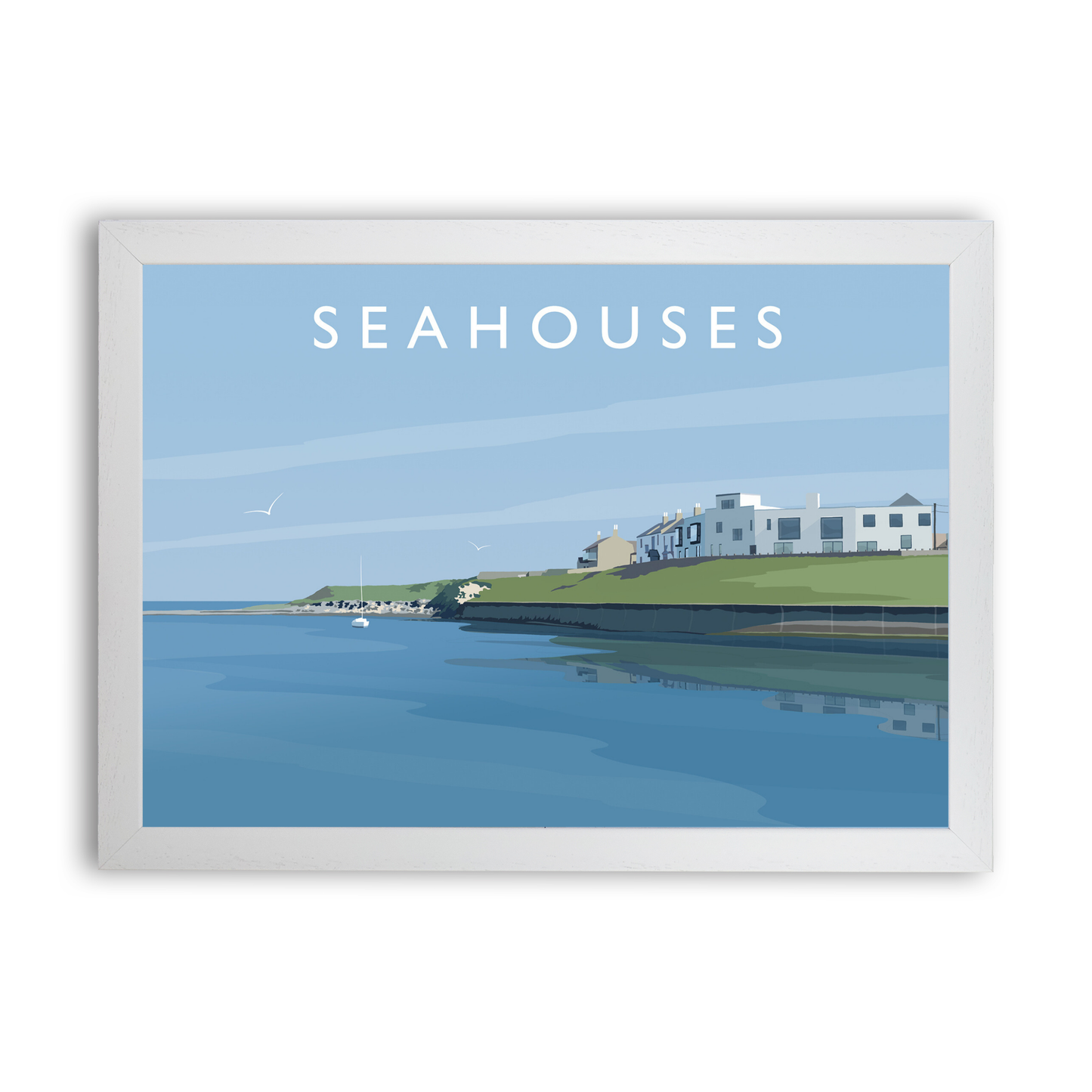 Seahouses Art Print by Richard O'Neill