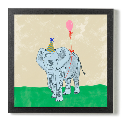 Party Animal Elephant by Carrie Cantwell