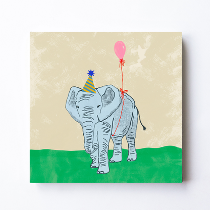 Party Animal Elephant by Carrie Cantwell