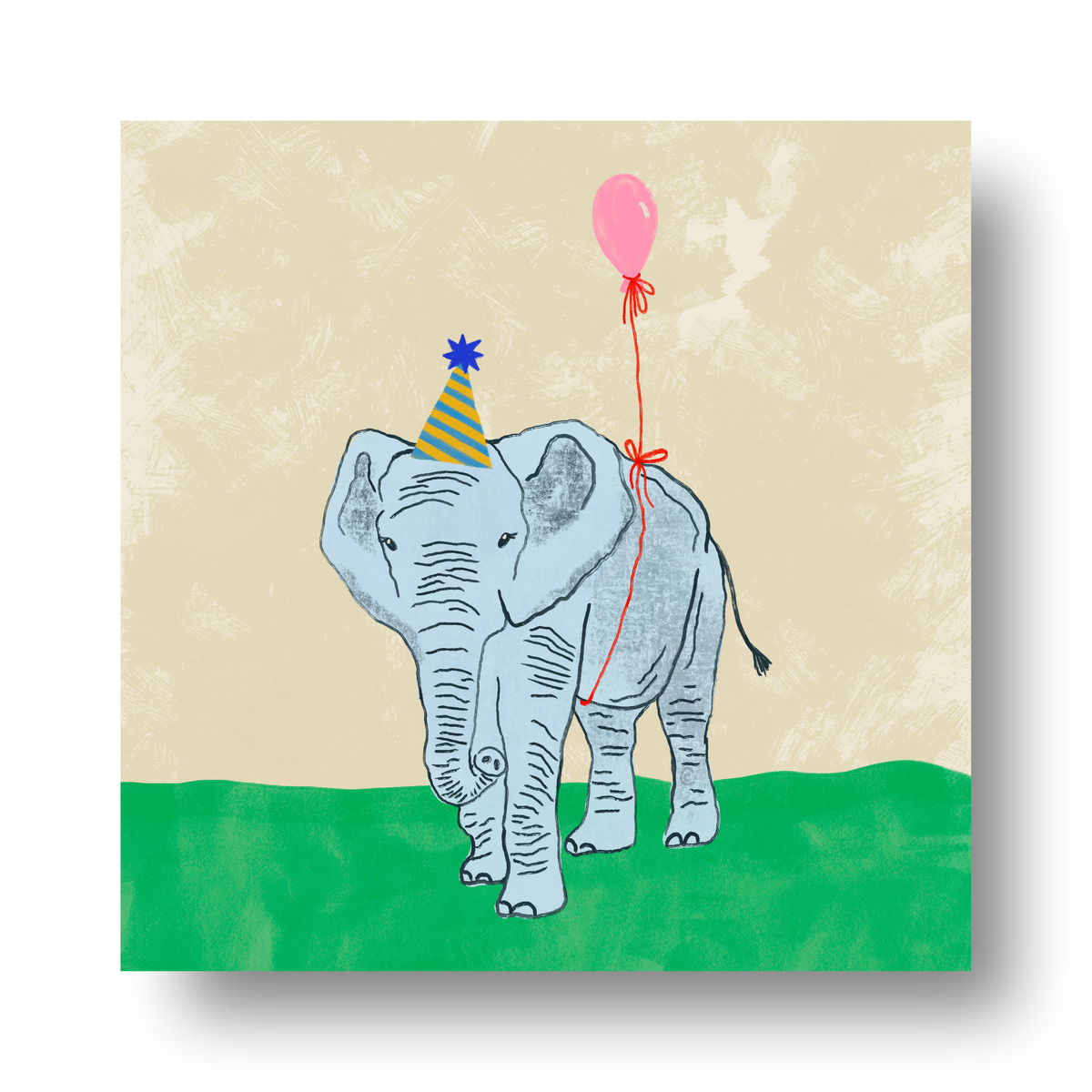 Party Animal Elephant by Carrie Cantwell