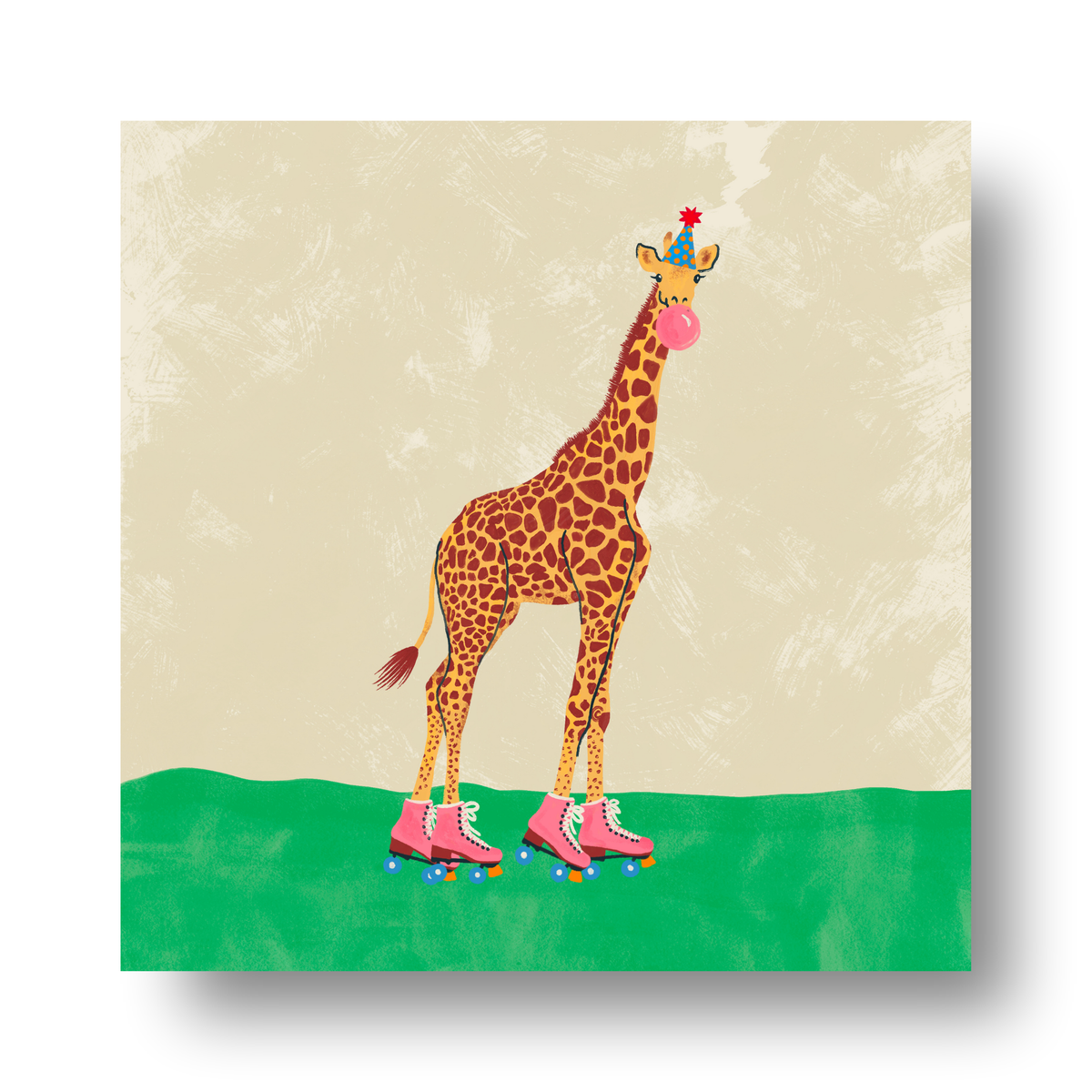 Party Animal Giraffe by Carrie Cantwell