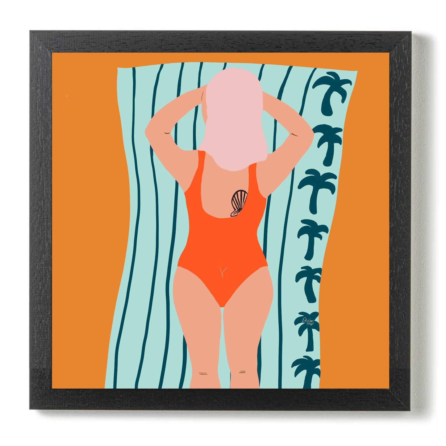 The Red Swimsuit by Alix Campbell Art