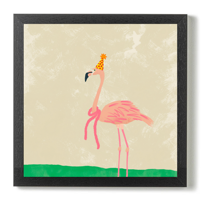 Party Animal Flamingo by Carrie Cantwell