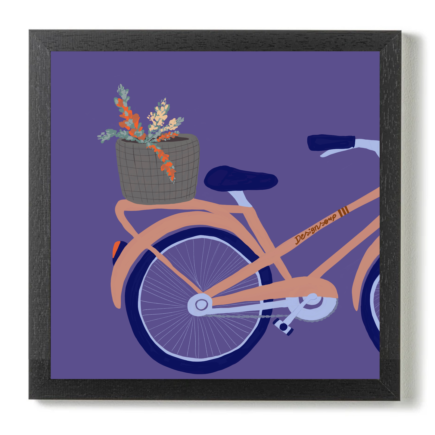 Flower Bike by Alix Campbell Art