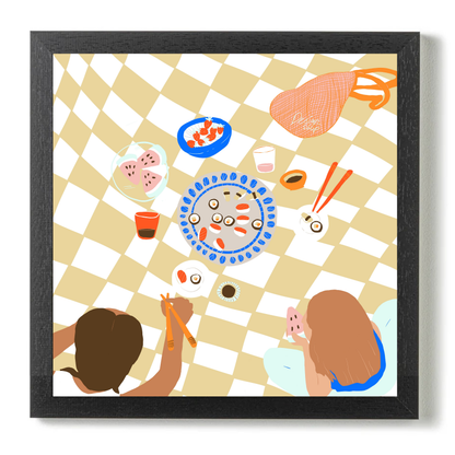 Sushi Picnic by Alix Campbell Art