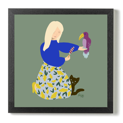 Feeding My Pets by Alix Campbell Art