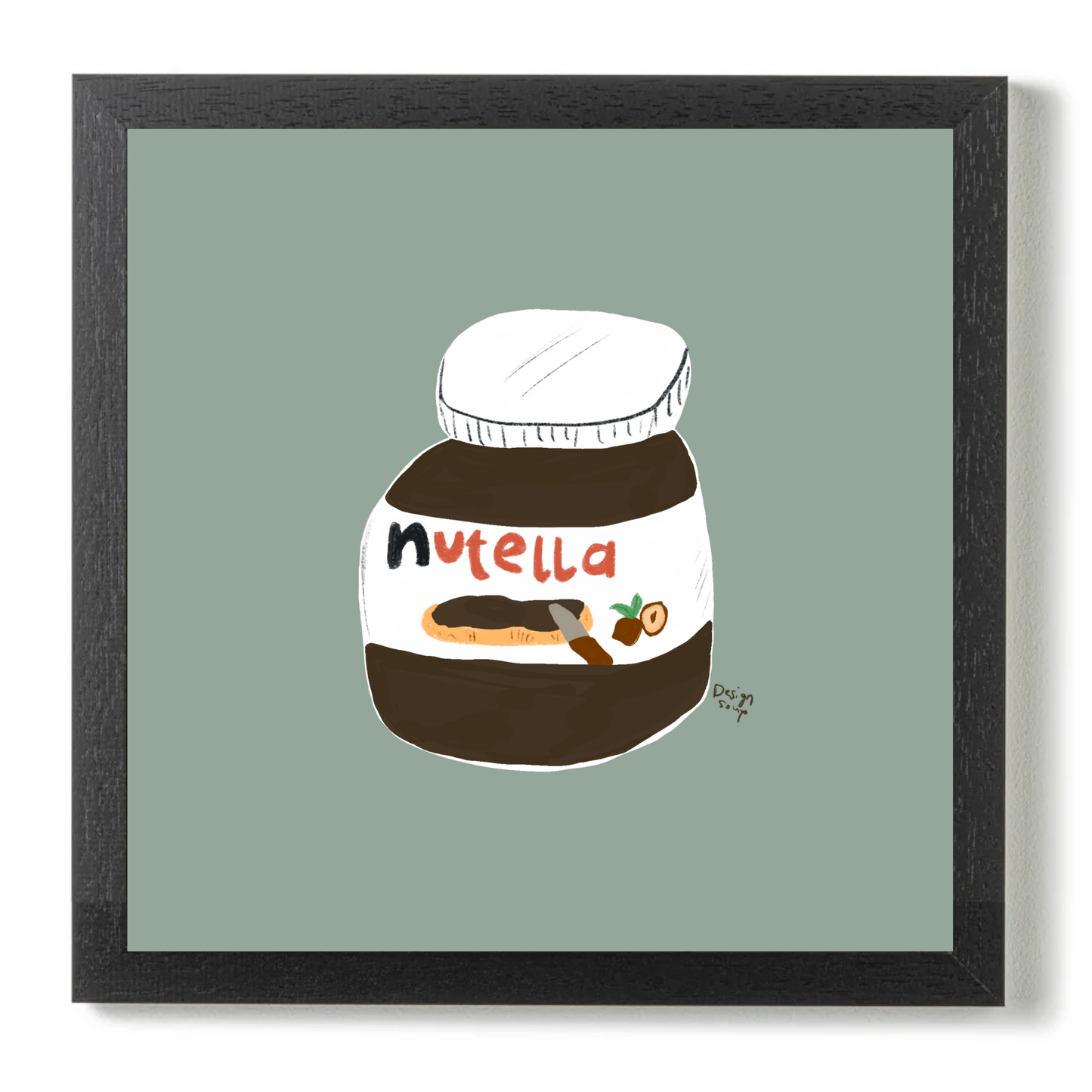 Nutella Jar by Alix Campbell Art