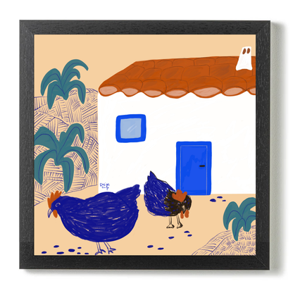 Chickens by Alix Campbell Art