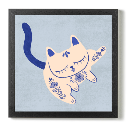 Purrcelin Cat 4 by Carrie Cantwell