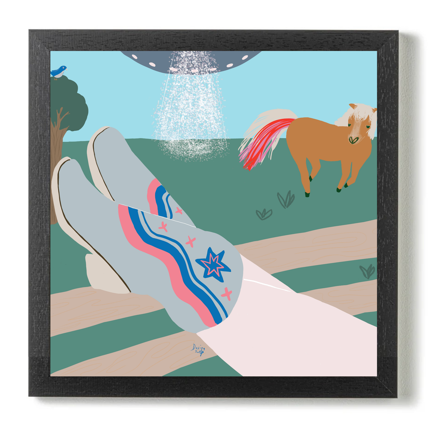 Space Cowgirl by Alix Campbell Art