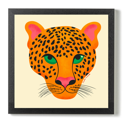Jungle Cats Leopard by Carrie Cantwell
