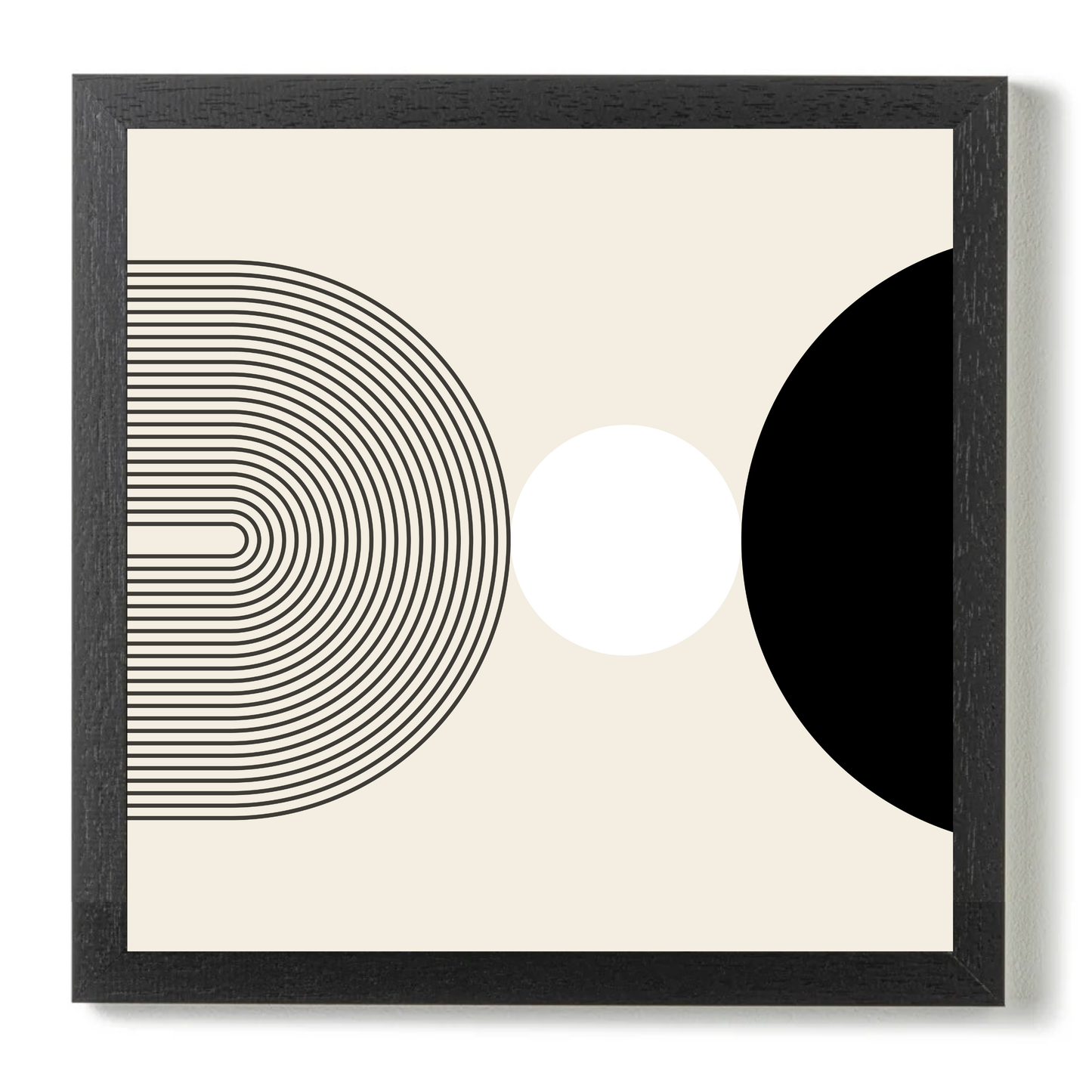 Mid Century Cream Black by Print Punk Studio