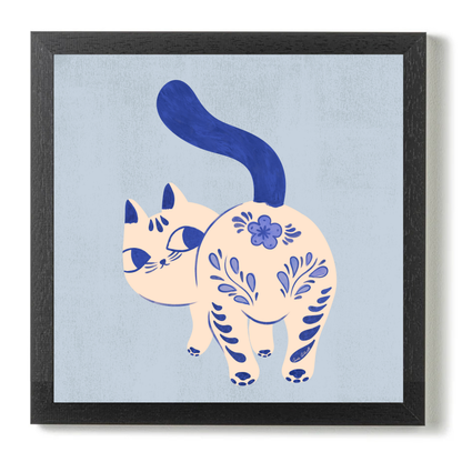 Purrcelin Cat 1 by Carrie Cantwell