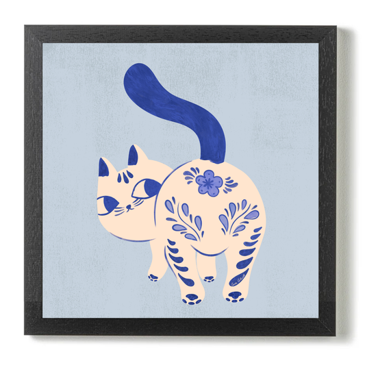 Purrcelin Cat 1 by Carrie Cantwell