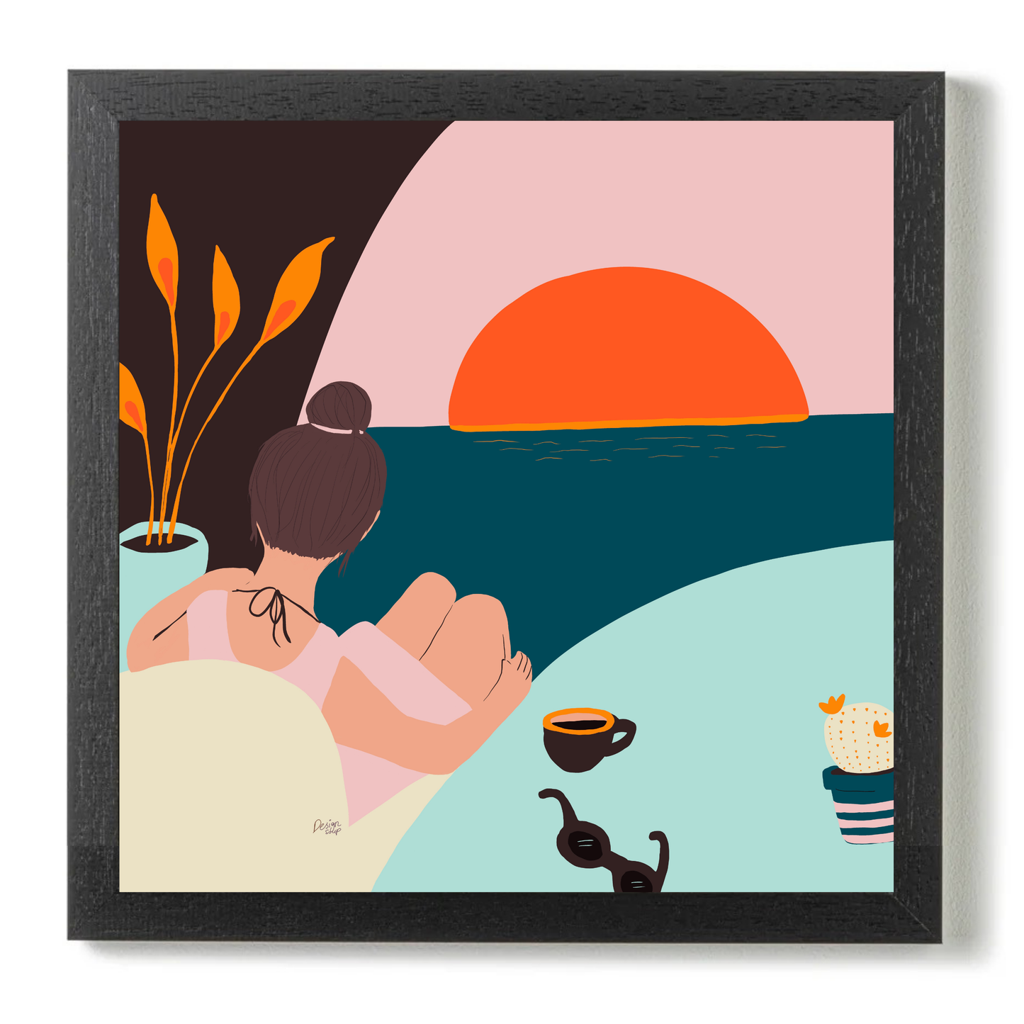 Coffee With A View by Alix Campbell Art