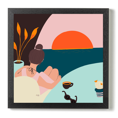 Coffee With A View by Alix Campbell Art