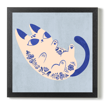 Purrcelin Cat 3 by Carrie Cantwell