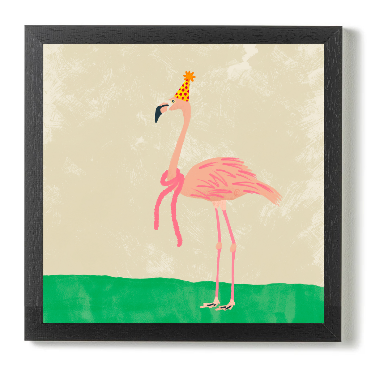 Party Animal Flamingo by Carrie Cantwell