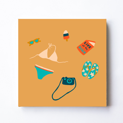 Beach Essentials by Alix Campbell Art