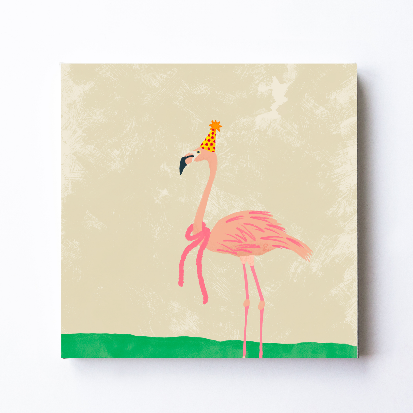 Party Animal Flamingo by Carrie Cantwell