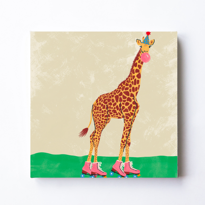 Party Animal Giraffe by Carrie Cantwell