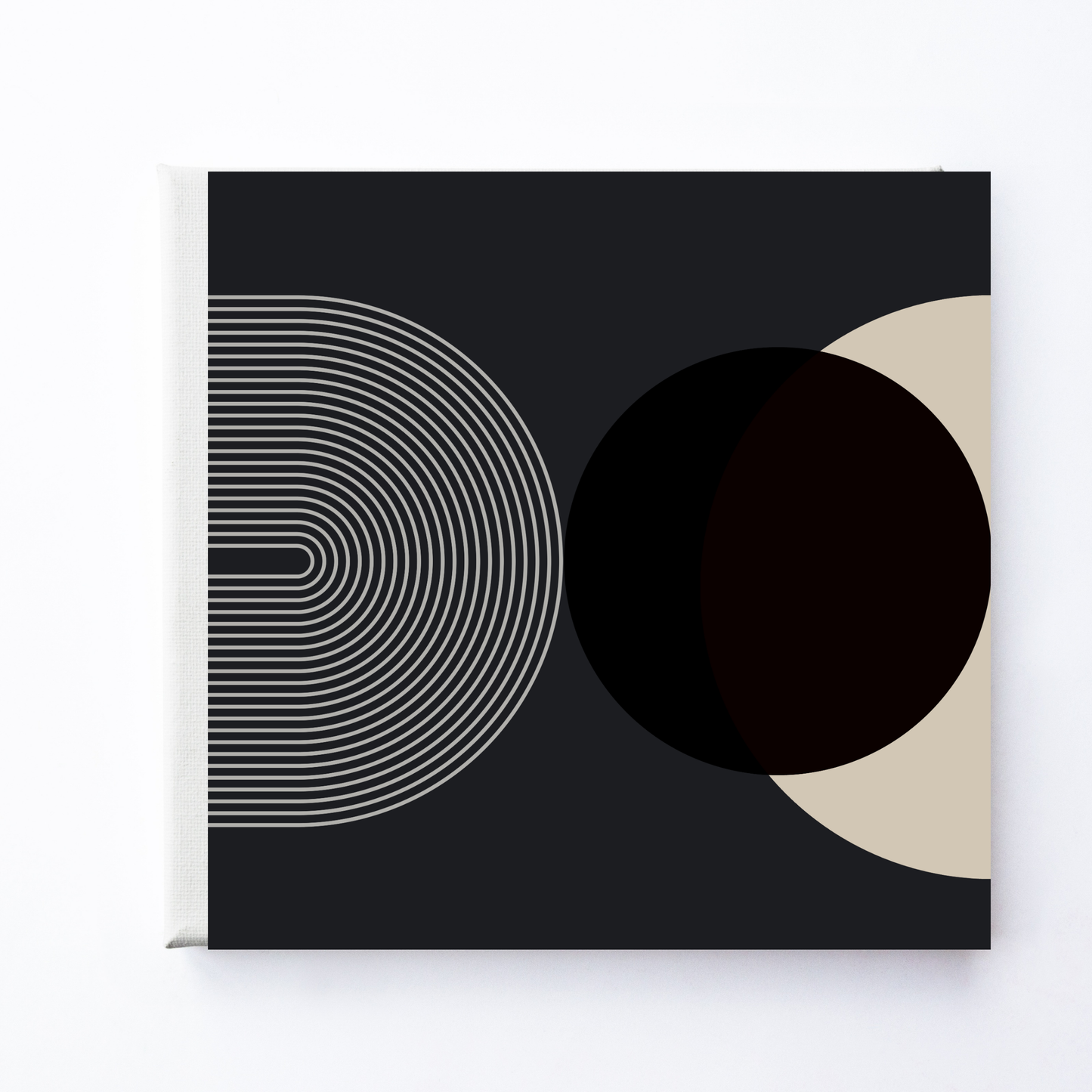 Mid Century Cream Black 3 by Print Punk Studio