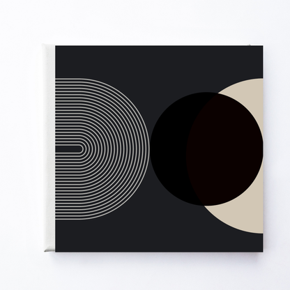 Mid Century Cream Black 3 by Print Punk Studio