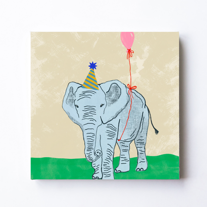 Party Animal Elephant by Carrie Cantwell