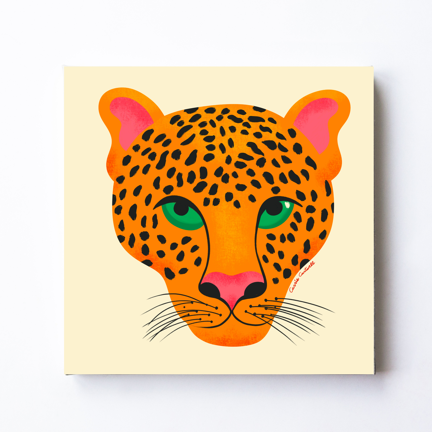 Jungle Cats Leopard by Carrie Cantwell