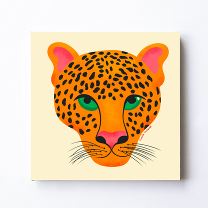 Jungle Cats Leopard by Carrie Cantwell