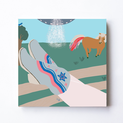 Space Cowgirl by Alix Campbell Art