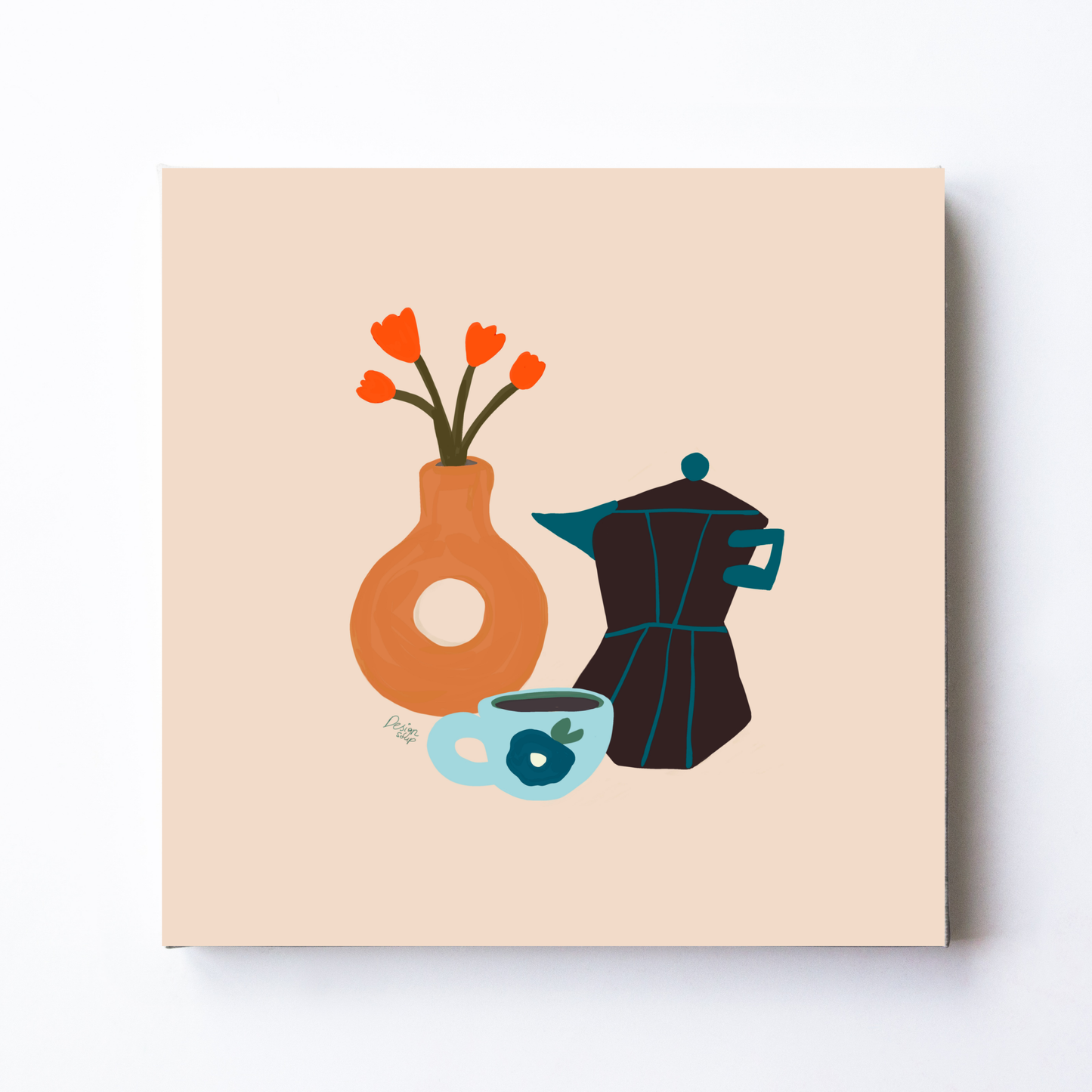Coffee Date With Myself by Alix Campbell Art