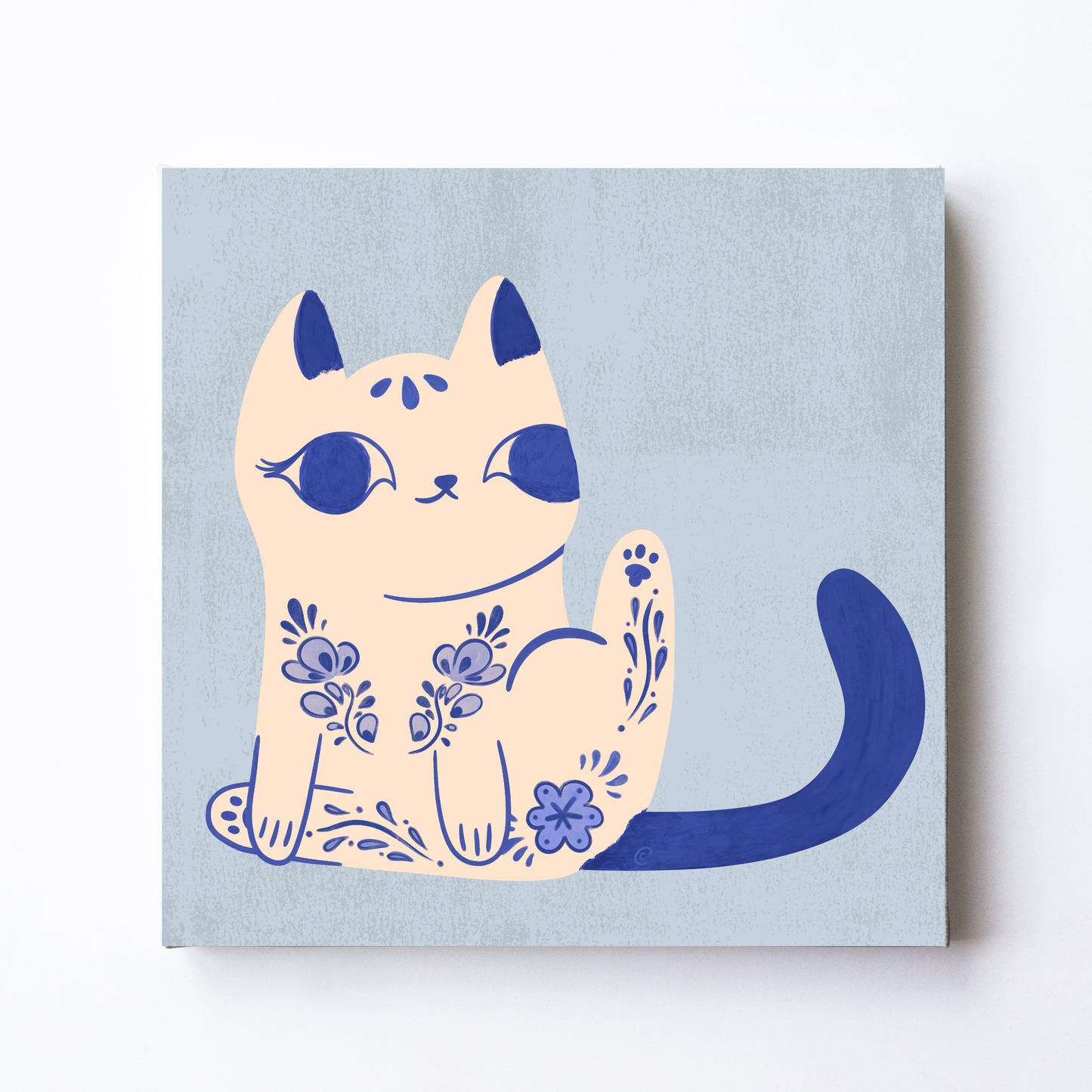 Purrcelin Cat 2 by Carrie Cantwell