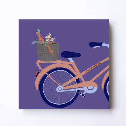 Flower Bike by Alix Campbell Art