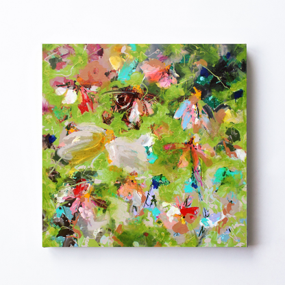 Flowers In Green by STUDIO PAINT-ING