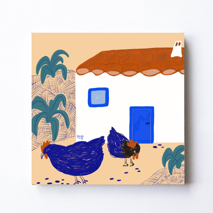 Chickens by Alix Campbell Art