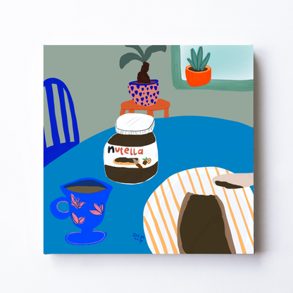 Nutella For Breakfast by Alix Campbell Art
