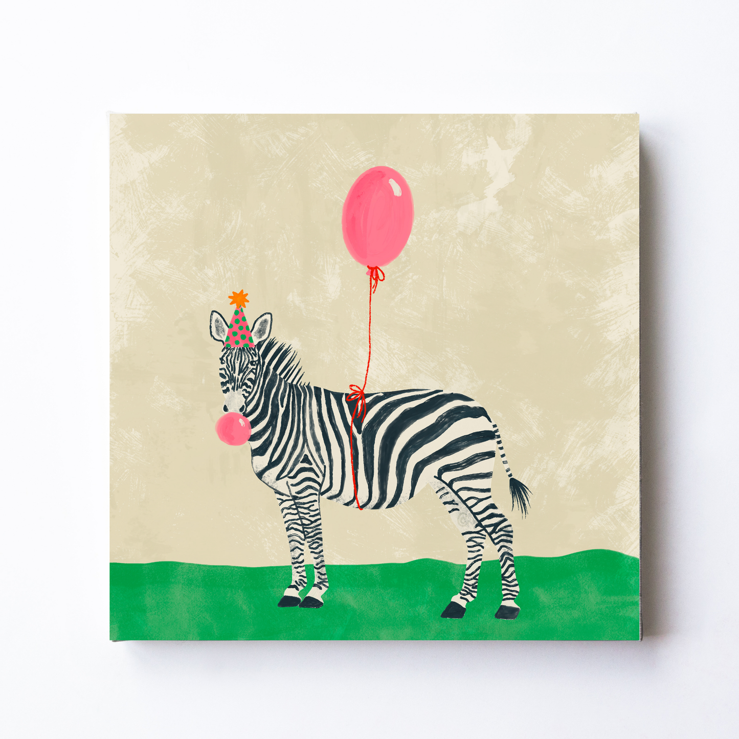 Party Animal Zebra by Carrie Cantwell
