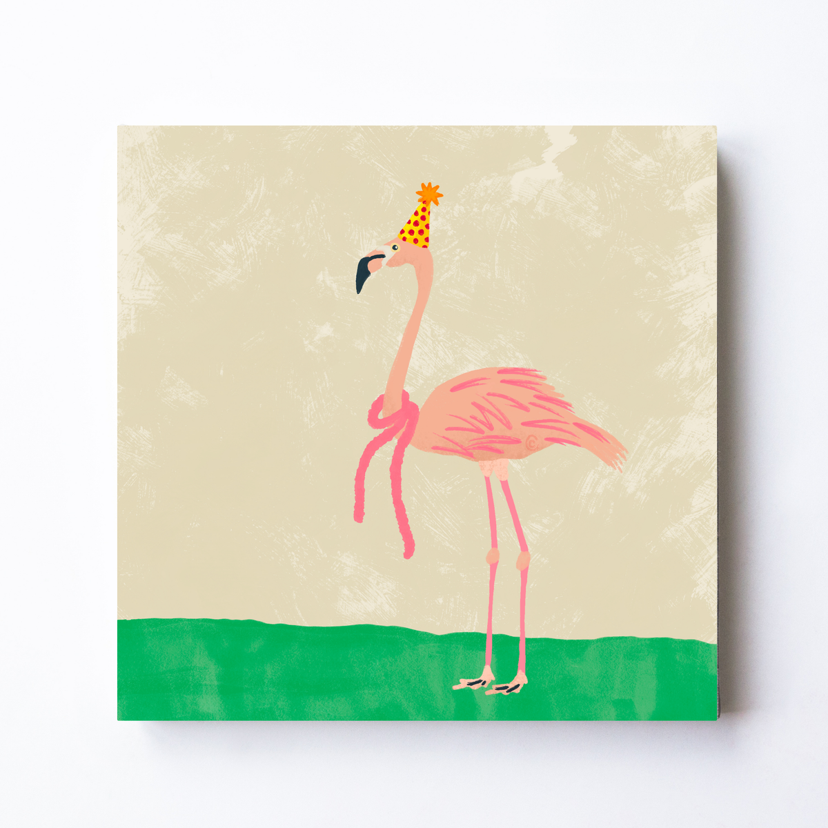 Party Animal Flamingo by Carrie Cantwell
