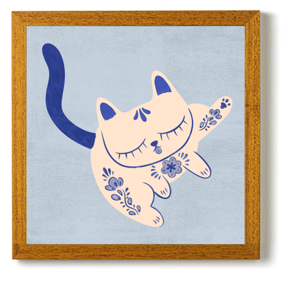 Purrcelin Cat 4 by Carrie Cantwell