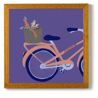 Flower Bike by Alix Campbell Art