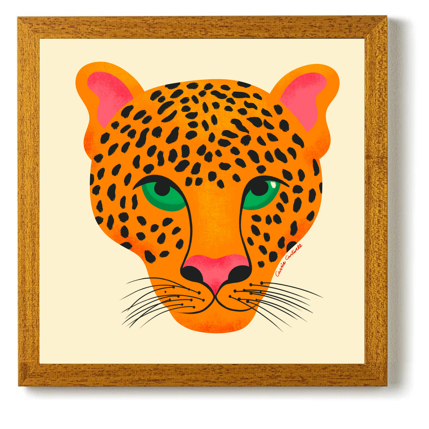 Jungle Cats Leopard by Carrie Cantwell
