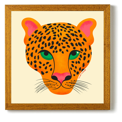 Jungle Cats Leopard by Carrie Cantwell