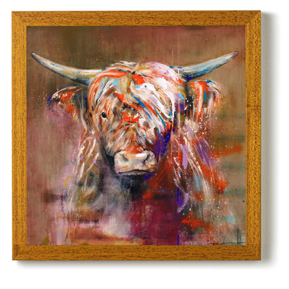 Highland Cow Friendly by STUDIO PAINT-ING