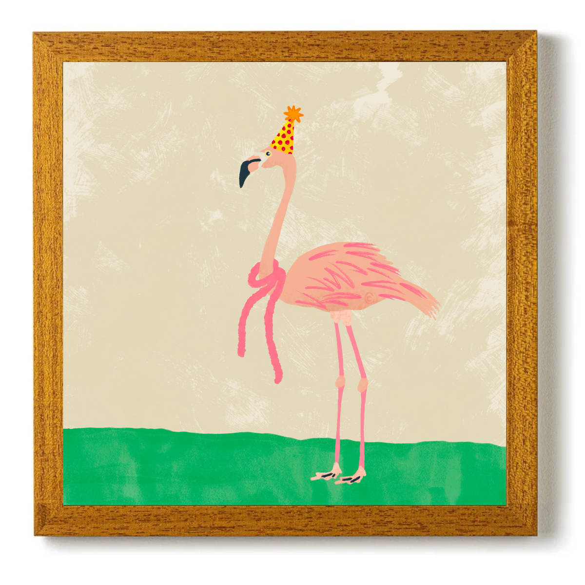 Party Animal Flamingo by Carrie Cantwell